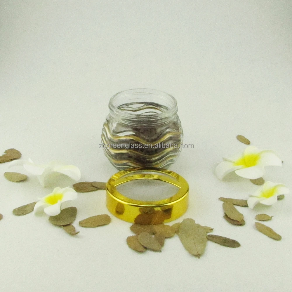 
Zibo wholesale round shape airtight glass cookie jars with handle cover 