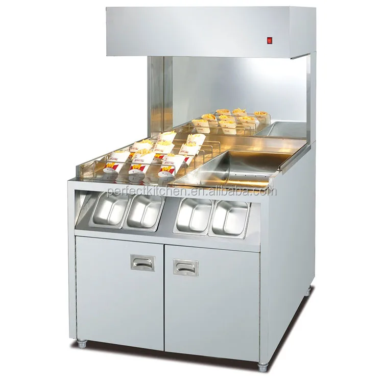Hot Sales KFC EQuipment Stainless Steel Chips Warmer Station