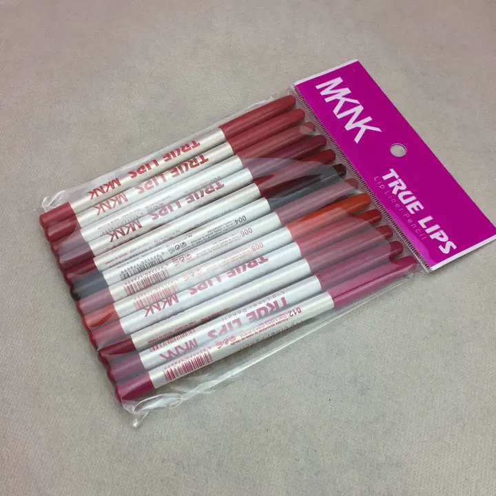 
Best Selling Cosmetics Makeup 12 colors Smooth Long Lasting Waterproof Natural Lip Liner Pencil 