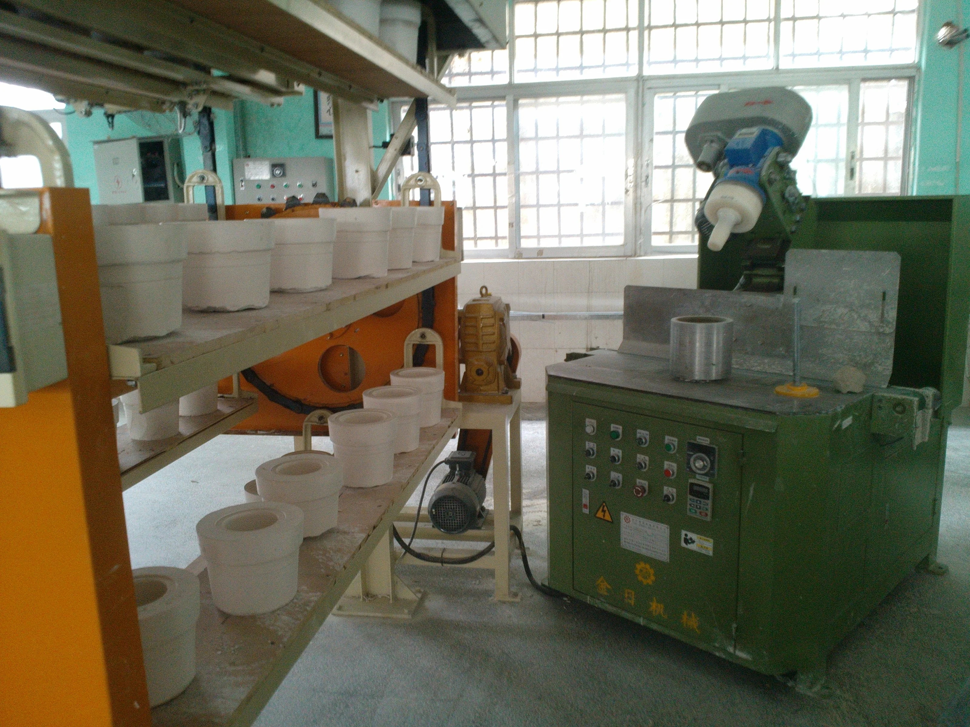 
ceramic tableware cups bowls drying line Basket type dryer 