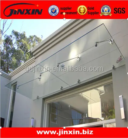 
Stainless Steel glass canopy awning manufacturer 