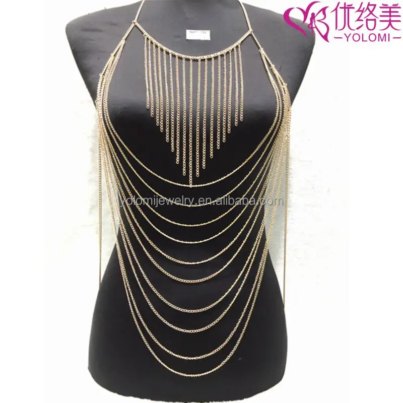 
Full Boby Chain Dress Vibrating Body Jewellery Yiwu Making Supplier Non-allergenc Body Chain Jewelry 