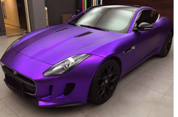 Wholesale Satin Matte Air Bubble Free Chrome Blue Car Wrap Vinyl