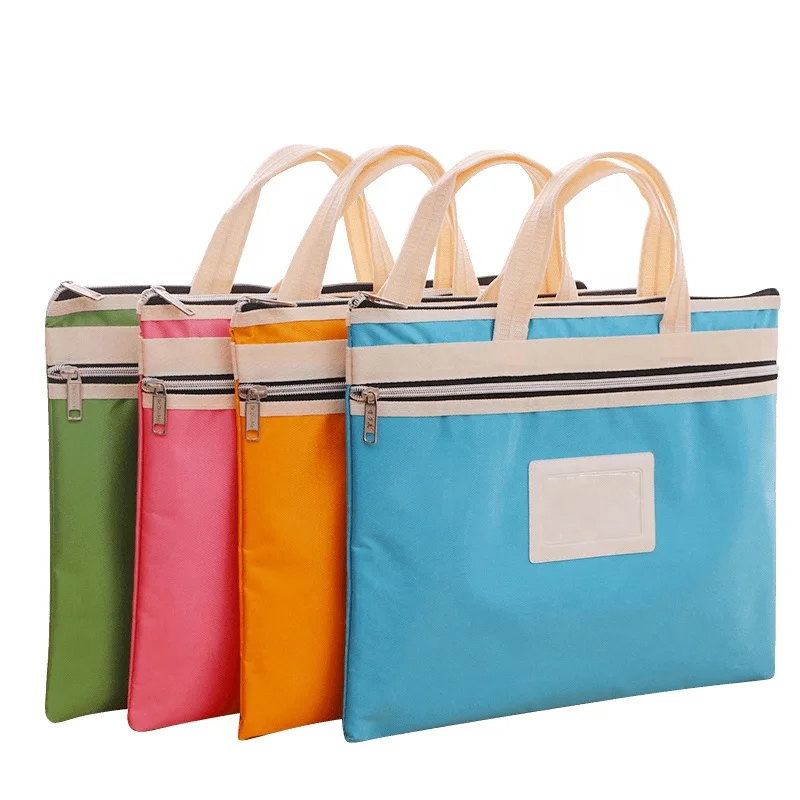 Candy color lovely laptop office school file waterproof briefcase