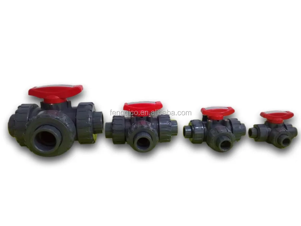 
pvc 3 way ball valve 