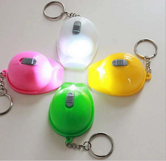 Custom Cheap Promotional Safety helmet key chain