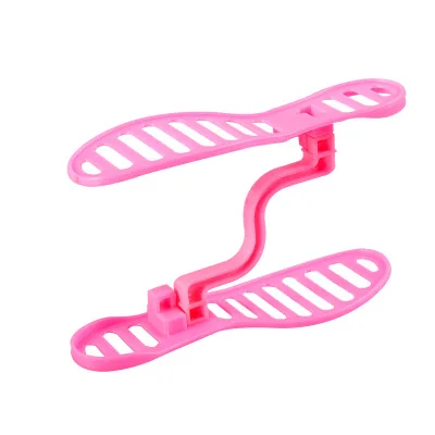 Cheap adjustable space saver Creative design space saver plastic folding plastic shoe rack storage organizer