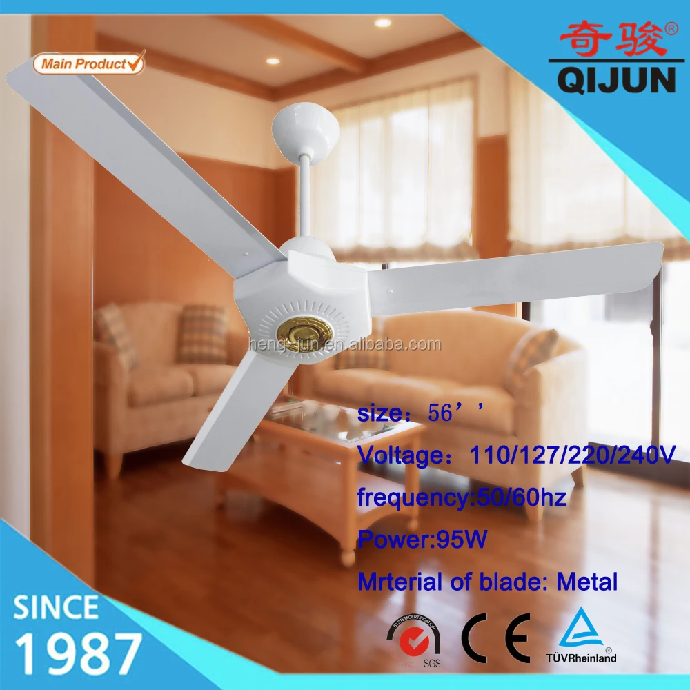 National 220 voltage  Manufacture Ramco brand  AC ceiling fan with high RPM for