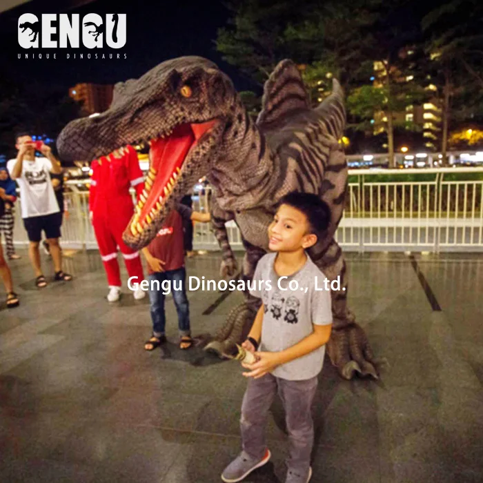 Aritificial animatronic costume dinosaur