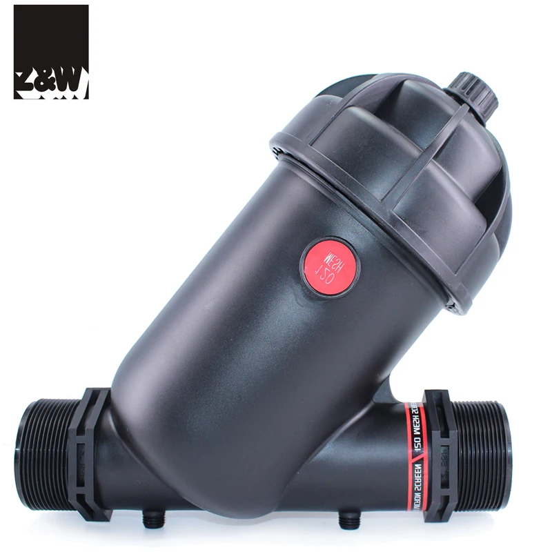 disc screen filter plastic 1 2 inch filter male thread PP material Y type filtration for drip sprinkler irrigation