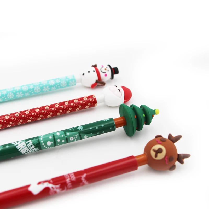 Creative ghost shape Halloween gift pen cute cartoon snowman tree Christmas pen for gifts