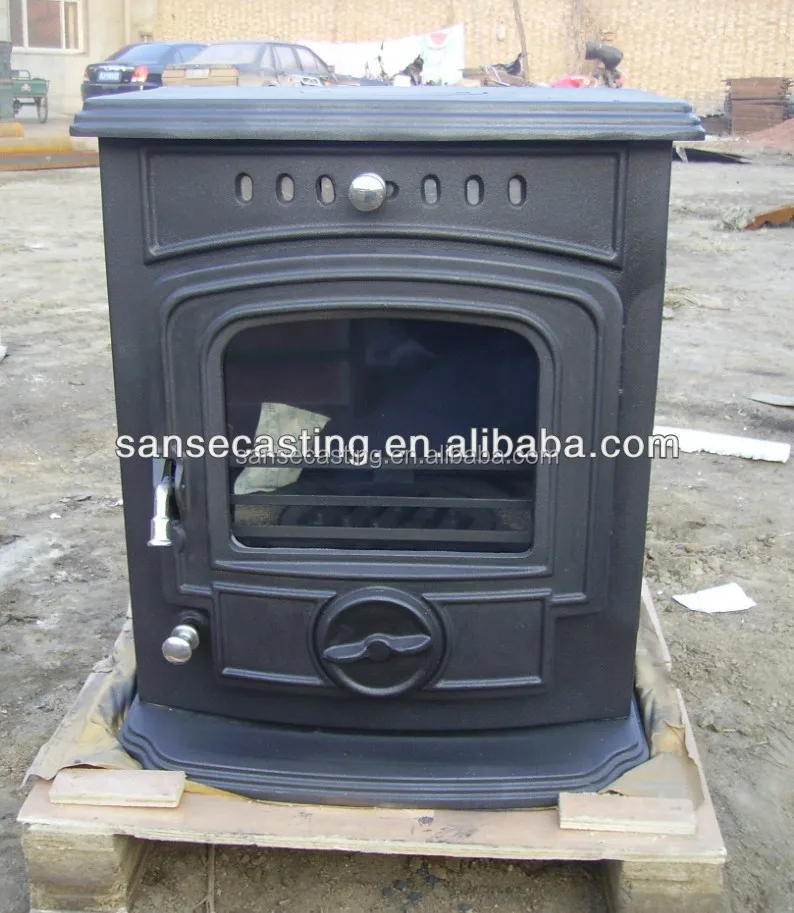 cast iron wood burning stove with water jacket 5-7kw (BSC320)