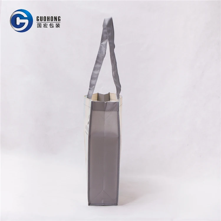 
Reusable carrefour shopping non woven laminated tote bag with custom printed logo 