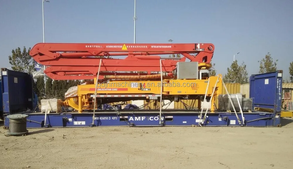 China hot sale 38m 42m 47m 56m concrete pump boom concrete placing boom without trucks