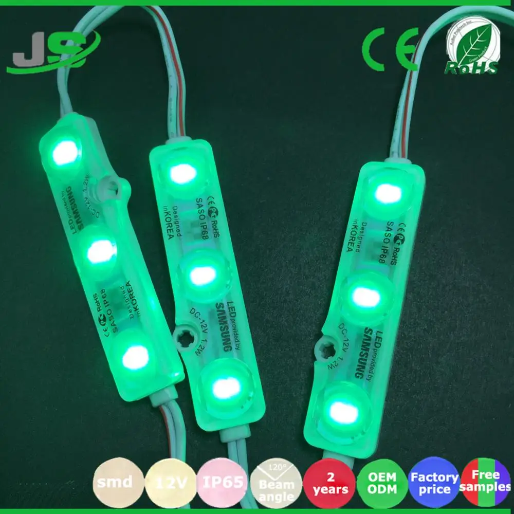 2018 led light SMD 3 chips 5630 injection module 1.2w korea with CE ROHS Certificate