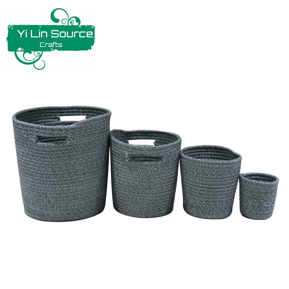 Модная корзина для вязания крючком из ПП ручной работы