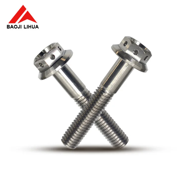 m8 m10 m12 din6921 titanium 12 points flange bolts gr5/ti6al4v