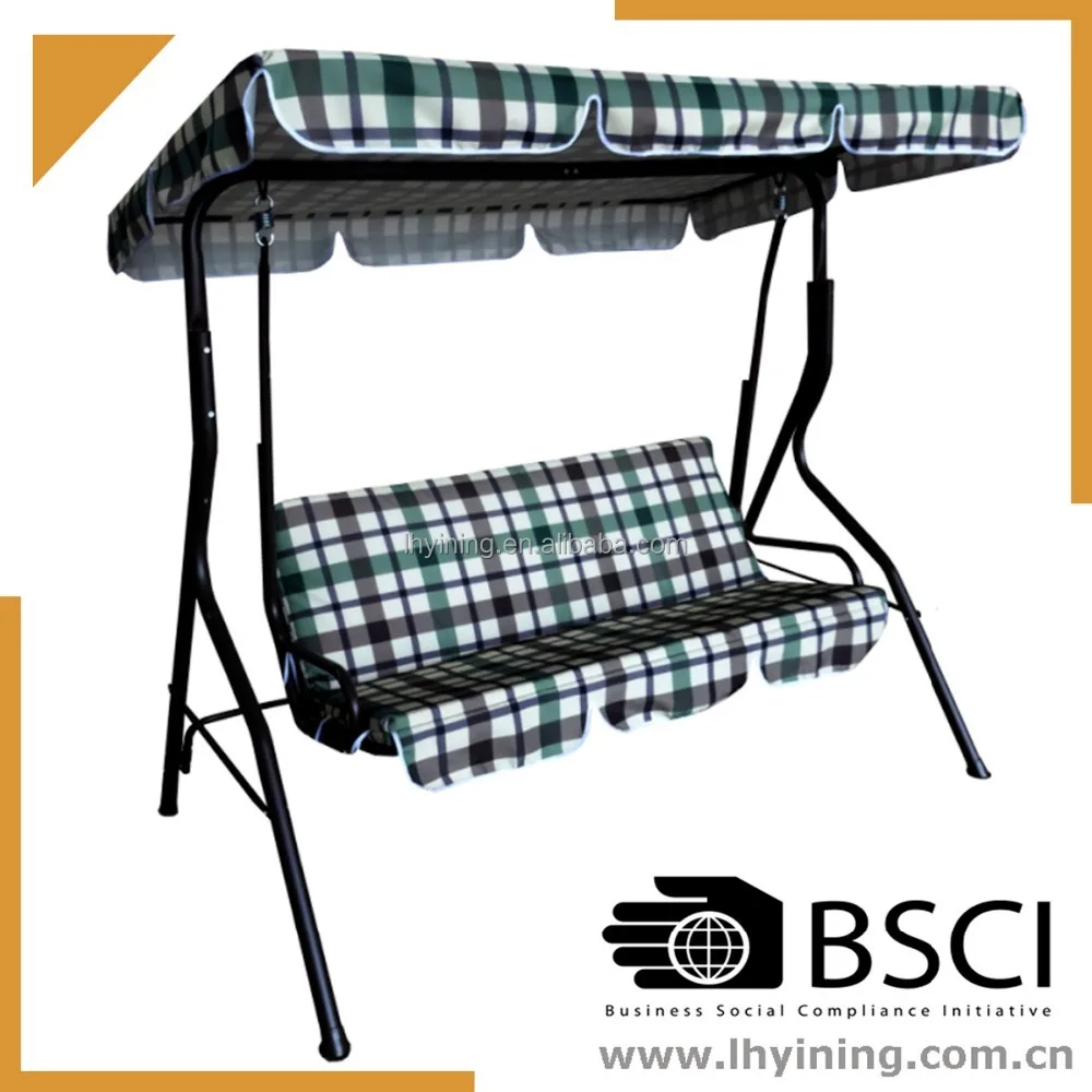 
3 seat indoor swing chair patio hanging chair adult swing chair free stand patio swing 