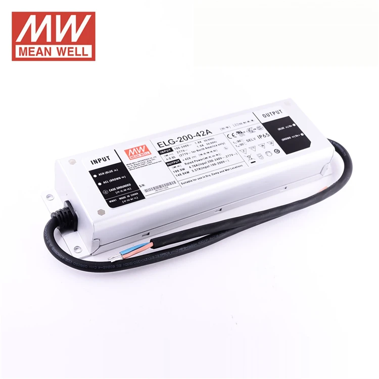 Original MEANWELL led driver 200W 32 volt dc power supply ELG-200-36A