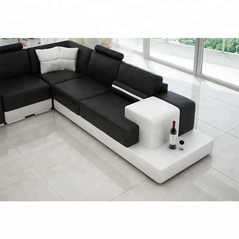 Factory Wholesale u shape sofas for livingroom Livingsets Antique Furniture living room sofa sets Leather Sofas