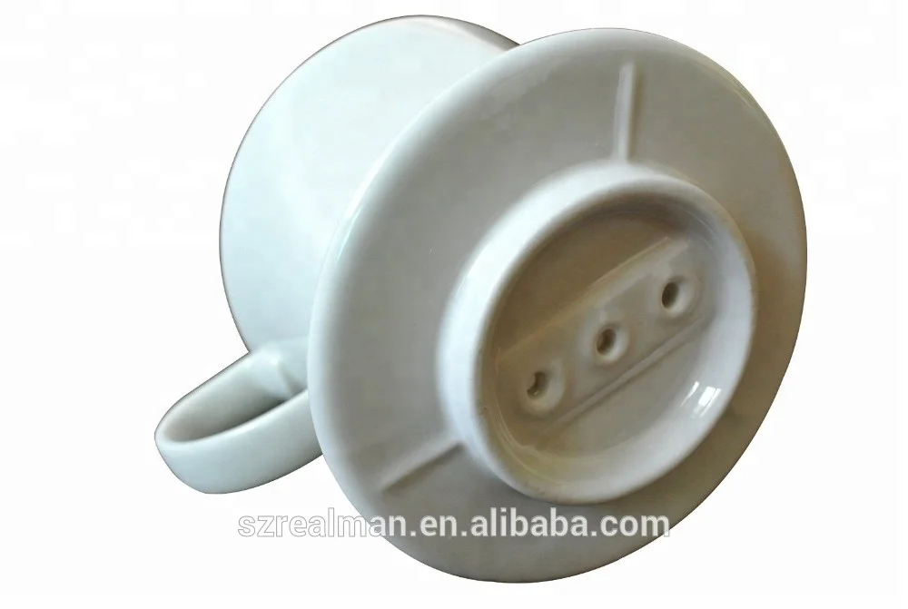 Pour Over High white Ceramic Coffee Dripper Coffee Filter Tea Dripper