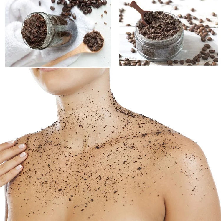 100% Natural Arabica Coffee Scrub Organic for Face and Body