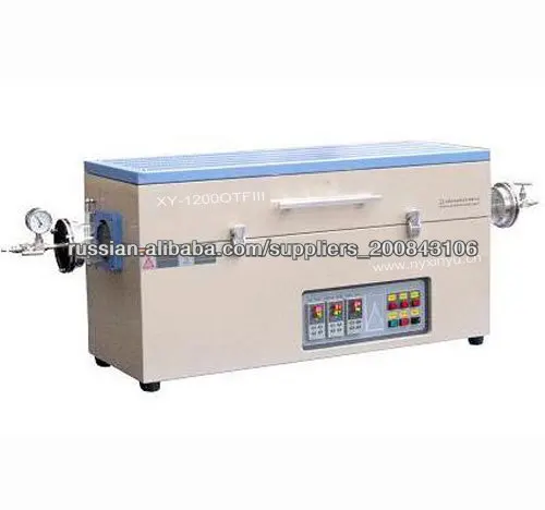 Три зоны Сплит трубчатой ​​печи для образца отжига диффузии и спекания