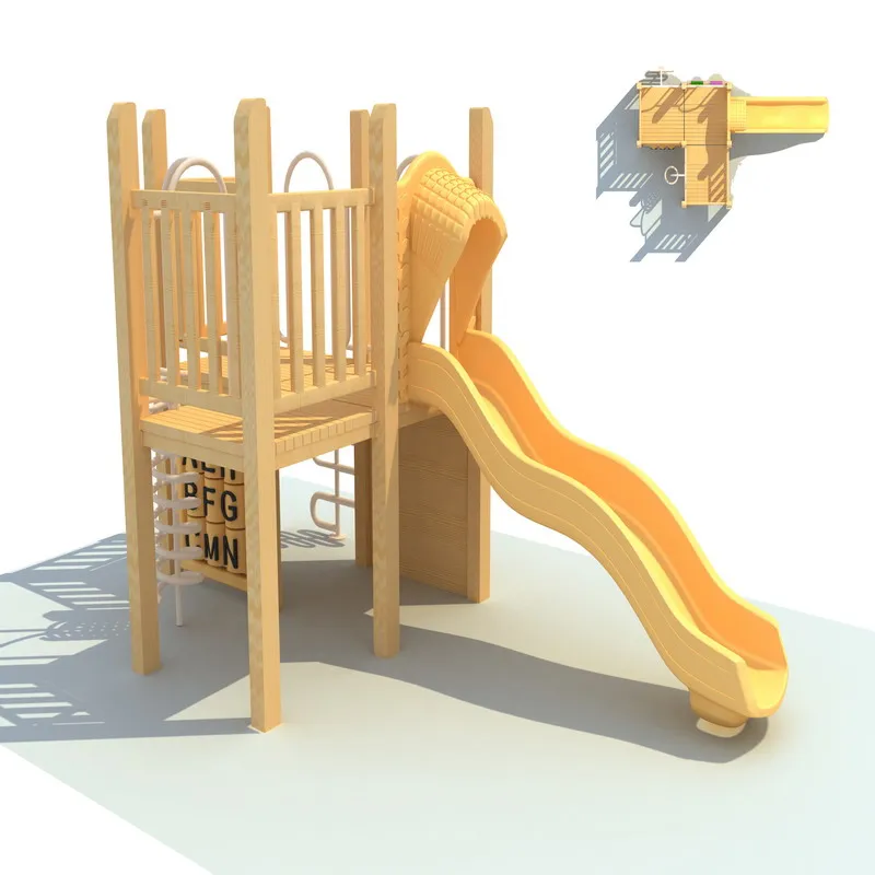Outdoor Playground Type and Wooden Playground Material kids play house