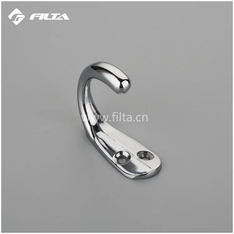 Filta factory C shape Robe Hook in Chrome finish zinc hooks 6521