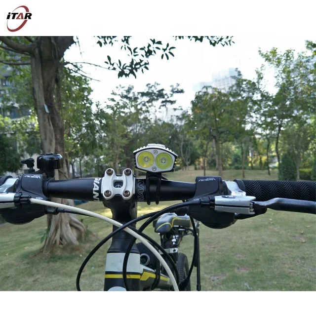New design 2000 lumens high power aluminum led mountain bike light uses original Cree XML LEDs