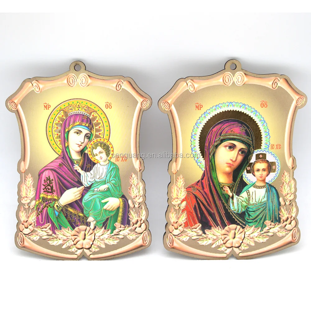 Греческий религиозный стиль православный Иисус картина Окрашенные украшения деревянные иконы