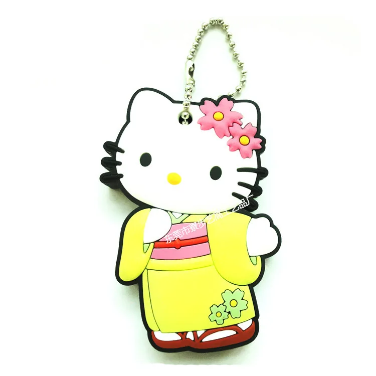 Promotional 2D custom shaped soft pvc keychain