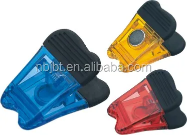 plastic magnetic memo clip/fridge magnet clip/paper clip