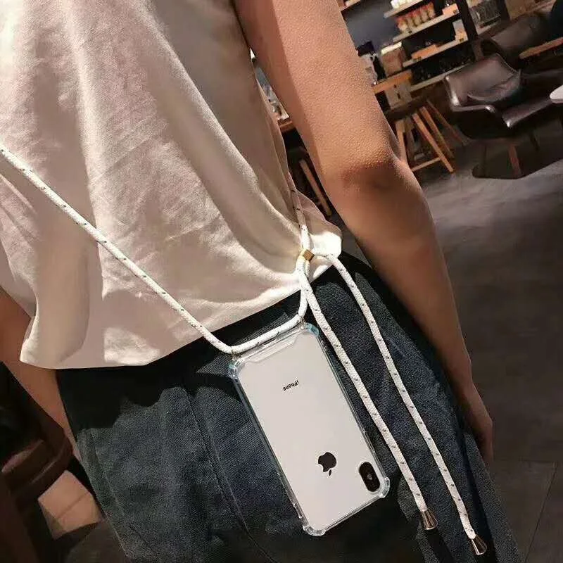 
NHot Sell Mobile Phone Accessory Neck Strap/Cord Lanyard Cell Phone Case with Bodycross long rope for iPhone 