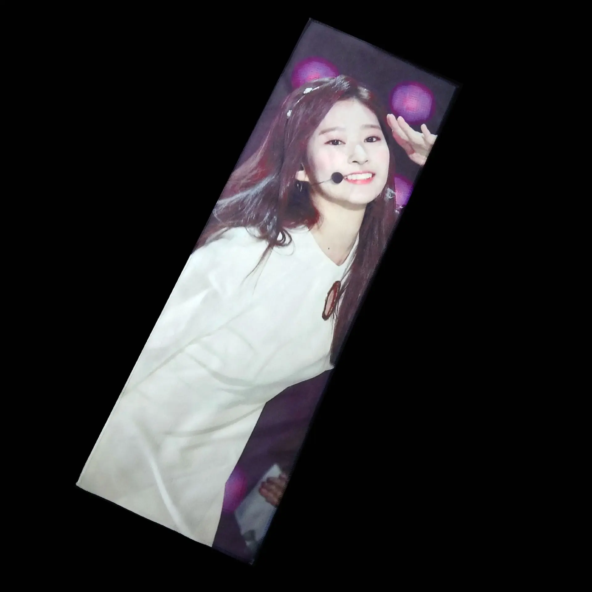 Custom Designs Eco-Friendly Material Printed microfiber kpop slogan towel with logo