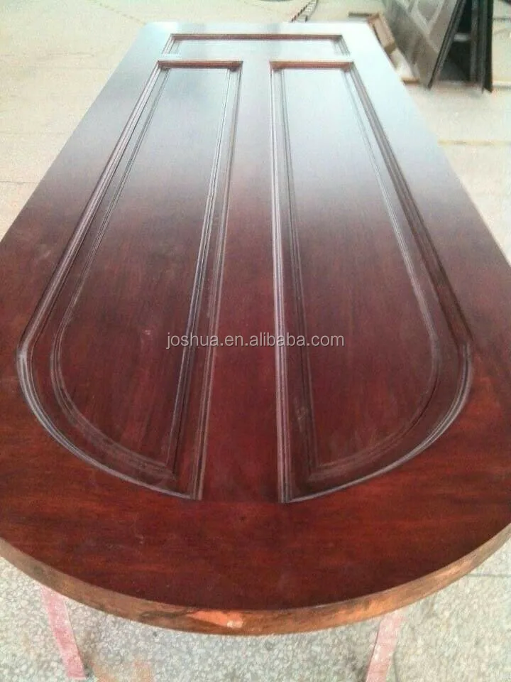 
Arched Top African mahogany solid wood entry door 