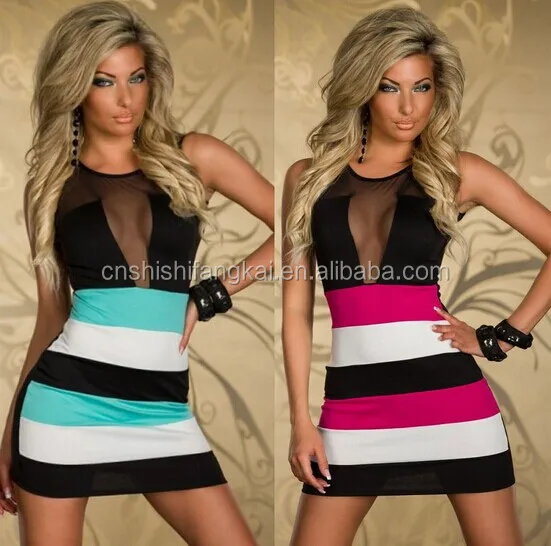 
Костюм для Хэллоуина с сетчатыми вставками в полоску 