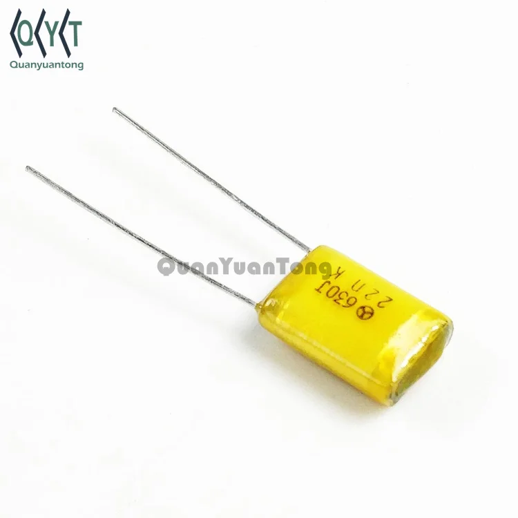 22n 630J 630V223 223J 630J metalized polyester film capacitor 0.022uf 630VDC polyester film mylar capacitor P=7.5MM