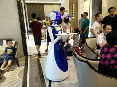 Complete logistics intelligent  restaurant food and  meal delivery  robot