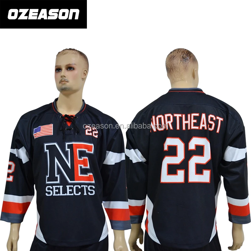 Двусторонняя дешевая пользовательская оптовая продажа пустой свитер с капюшоном для хоккея с шайбой