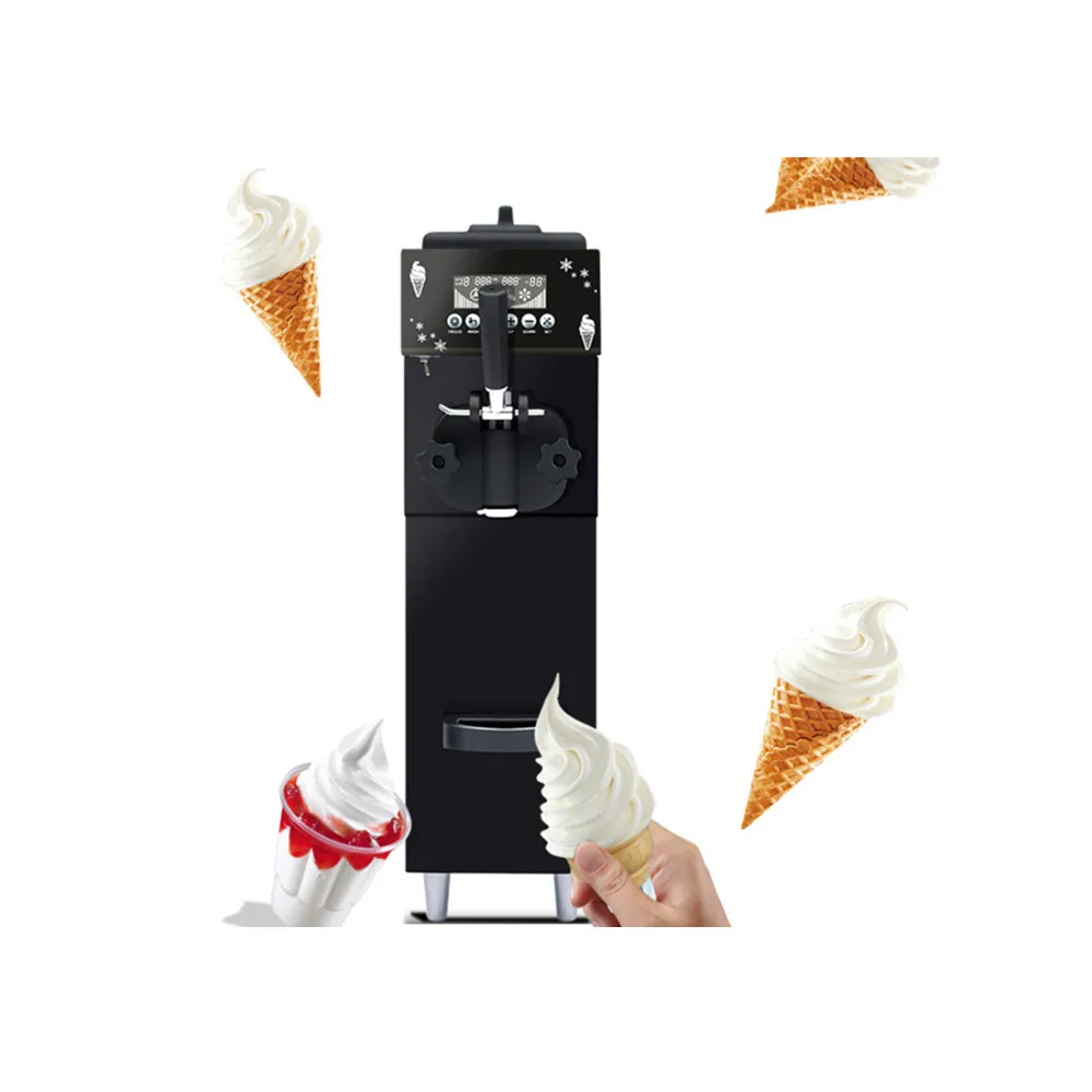 New Type Single Flavor Super Silence Small Desktop Gelato Maker Commercial Mini Soft Ice Cream Machine