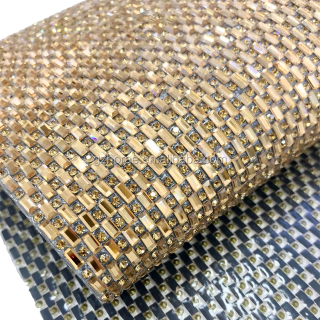 wa030 Popular adhesive strass sheet 24*40cm hot fix rhinestone trim rhinestone sheet for decoration