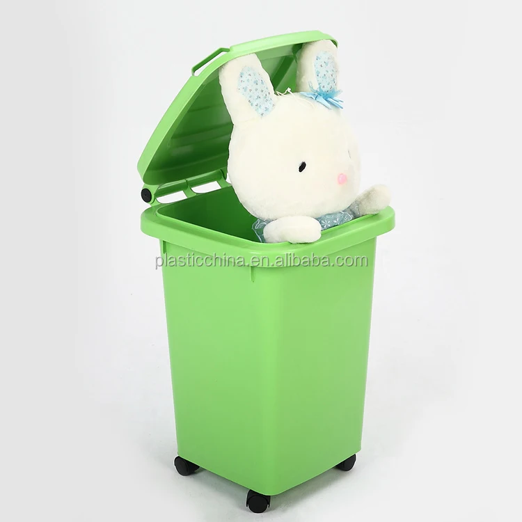 Colorful PP 50 liter Outdoor Indoor Household Plastic Trash Can