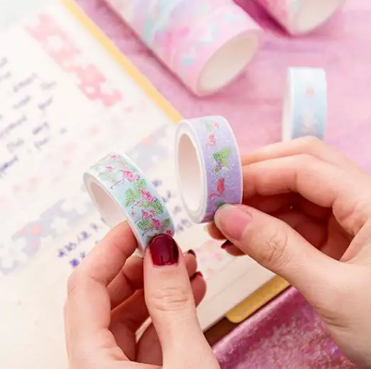 Golden onion powder adhesive tape small pure and fresh and young girl heart unicorn gold hand zhang decorative boxes of s PN2686