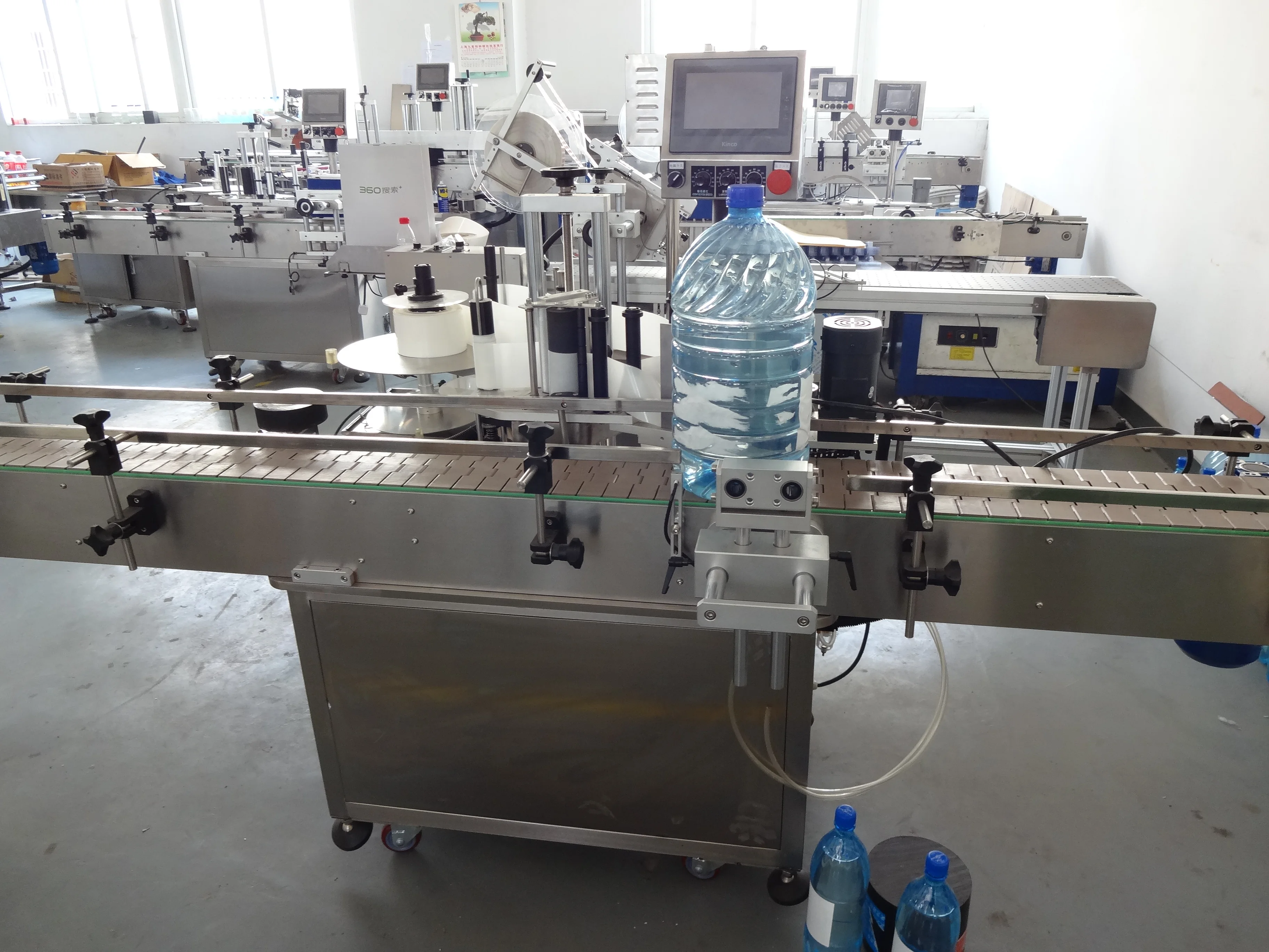 YM515 Full Automatic wrap around labeler cosmetic bottle jar sticker labeling machine with date code printer