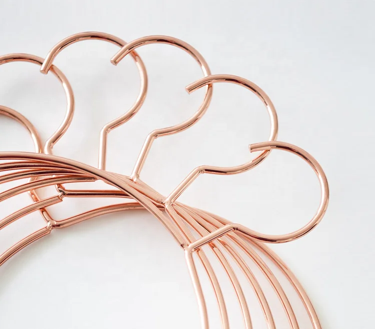OEM&Wholesaler 551-1RG household round rose gold metal scarf clothes bikini hanger