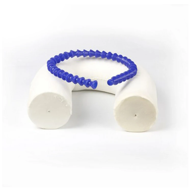 Neck Pillow for Travel Home, Portable Head Cervical Support Rest Cushion Twist Adjustable Bendable Memory Foam Roll Pillow