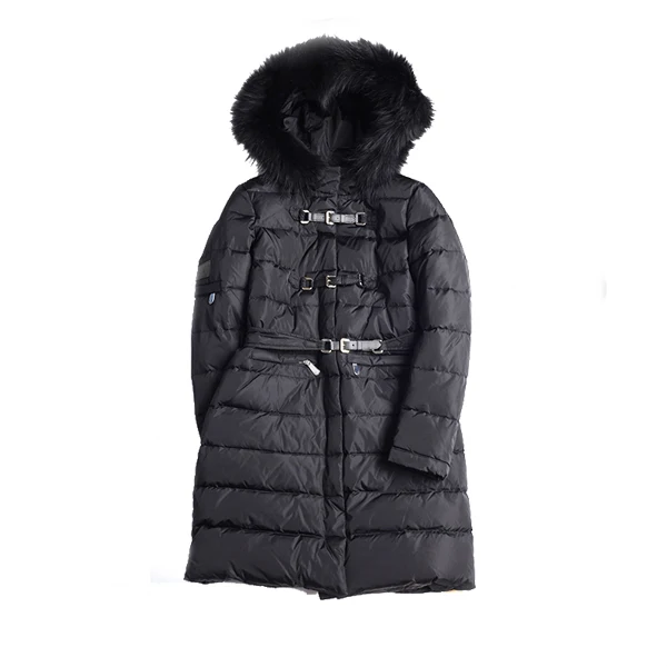 Faux Fox Fur Hooded Coat Woman