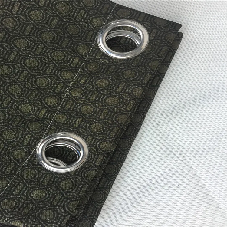 wholesale factory price jacquard 100% polyester printed curtain