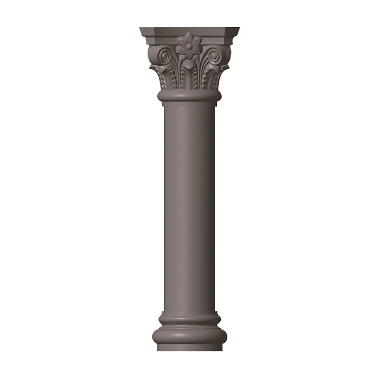 Factory wholesale ABS plastic concrete plain pillar 30cm x 300cm roman column mould